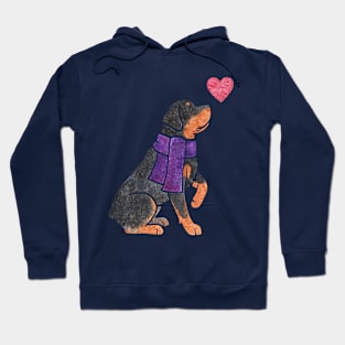 Watercolour Rottweiler Hoodie